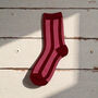 Pink Stripe Glitter Socks, thumbnail 1 of 4