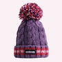 Berries Cable Reflective Super Bobble Hat, thumbnail 1 of 3