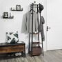 Industrial Coat Rack Stand With Three Shelves, thumbnail 2 of 7