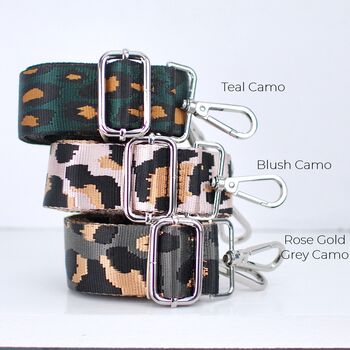 Personalised Leather Phone Purse With Patterned Strap, 7 of 9
