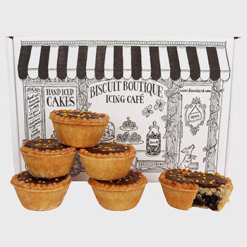 Handmade Biscuiteers Chocolate Orange Mince Pies, 2 of 5