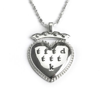 Travel Charm Secret Message Sterling Silver Necklace, 5 of 6