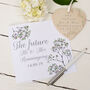 Personalised Floral Engagement Card, thumbnail 3 of 5