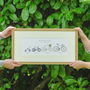 Personalised Family Bicycle Print, thumbnail 2 of 6