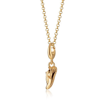 18ct Gold Running Trainer Charm Necklace, 3 of 7