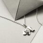 Sterling Silver Origami Elephant Necklace, thumbnail 2 of 7