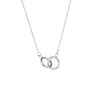 Sterling Silver Interlink Circles Necklace, thumbnail 3 of 9