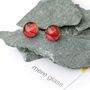 Red Dichroic Glass Pendant Necklace, thumbnail 7 of 12