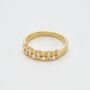 Circle Design 18k Gold Plated Ring, thumbnail 1 of 4