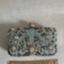 Green Silk Rectangular Clutch Bag, thumbnail 9 of 12