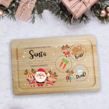 Personalised Santa's Christmas Eve Treat Board, 3 of 3