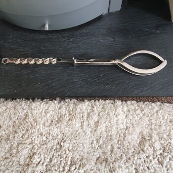 Chrome Fireside Companion Five Piece Stag Design Fireplace Set, 8 of 9