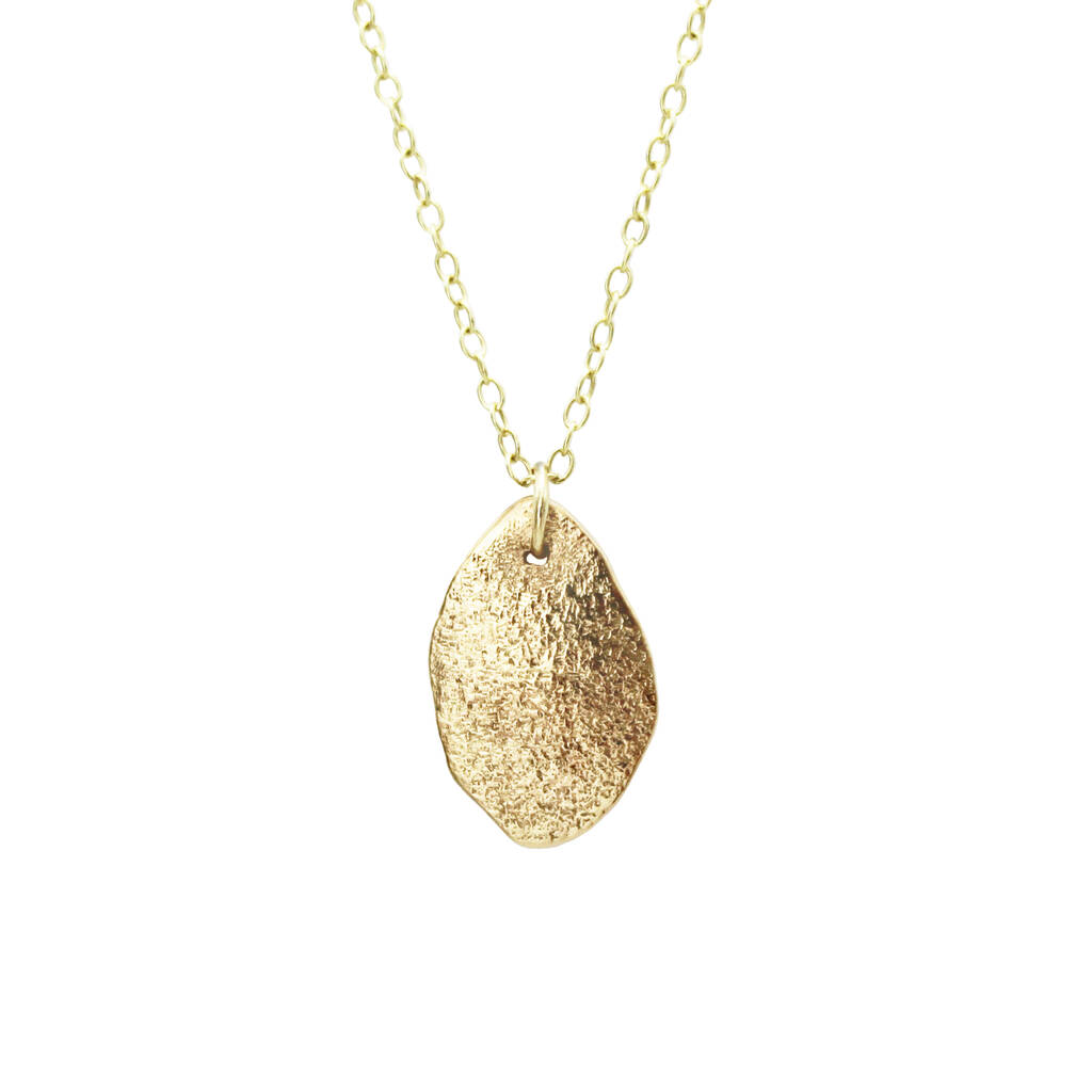 Gaia Pendant Necklace In 9ct Gold By Vieve Jewellery 