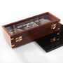 Personalised Luxury Three Piece Wooden Watch Box, thumbnail 5 of 11