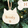 Personalised Pet Paw Christmas Tree Decoration, thumbnail 2 of 5