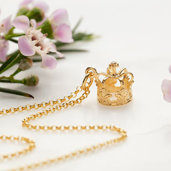 Crown Necklace, Sterling Silver Or Gold Plated, 5 of 11