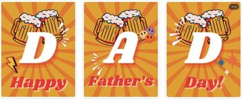 'Dad' Craft Lager Or Ipa Father's Day Gift, 4 of 12
