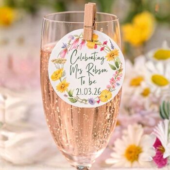 Personalised Wild Flowers Design Edible Drink Toppers, 2 of 4