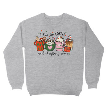 I Run On Coffee And Christmas Jumper Xmas Womens, 2 of 2