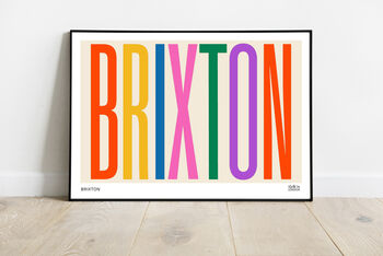 Brixton Typographic Art Print, 2 of 5