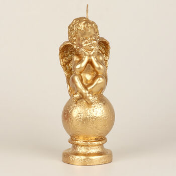 G Decor Golden Cherub Sphere Candle, 3 of 5