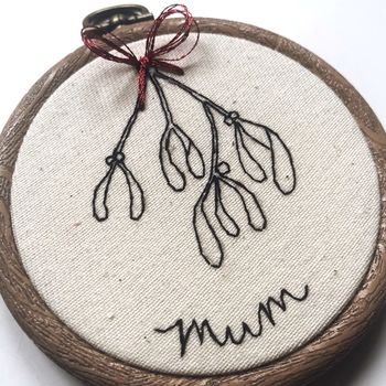 Personalised Embroidered Christmas Tree Decoration, 12 of 12