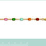18ct Gold Plated Multi Colour Gemstone Crystal Necklace, thumbnail 4 of 5