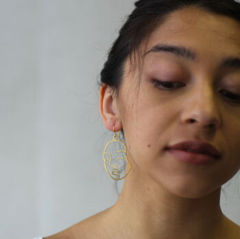 Abstract Face Earrings, 3 of 5