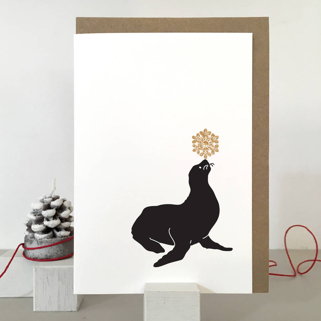 Seal Christmas Card And Pack Of Christmas Cards By Purpose & Worth etc