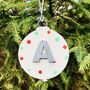 Alphabet Letter Bauble Christmas Tree Decoration, thumbnail 6 of 8