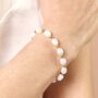 Pearl And Ball Beaded Bracelet In Gold, thumbnail 2 of 4