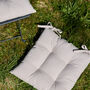 Riseley Cotton Stripe Garden Seat Pads, thumbnail 6 of 6