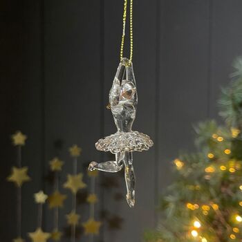 Hanging Glass Ballerina Decorations, 2 of 3