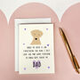 Personalised Funny Dog Hair Father's Day Card, thumbnail 1 of 9