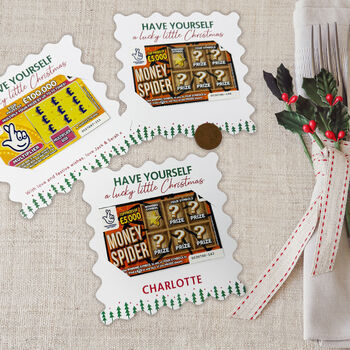 Colorful Christmas Scratch Card Holders, Xmas Lotto Holders Small And Large, 11 of 11