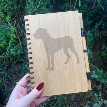 Personalised Great Dane Dog Engraved Notebook, 6 of 6