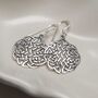 Sterling Silver Celtic Dara Knot Earrings, thumbnail 6 of 7