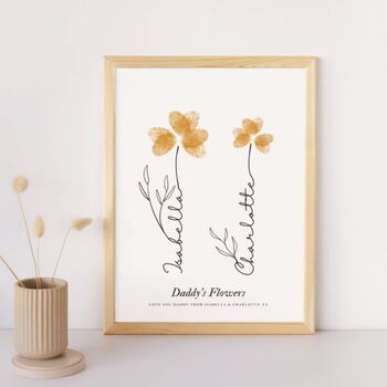 Finger Print Flower Garden Framed Print, 4 of 4