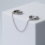 Sterling Silver Double Piercing Hoop Earring, thumbnail 1 of 6