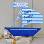 Personalised Father's Day Sail Boat Card, thumbnail 1 of 11