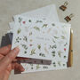 Eucalyptus And Gypsophila Thank You Cards, thumbnail 5 of 8