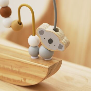 Personalised Mini Mono Rocking Bead Activity Toy, 4 of 5