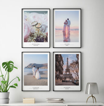 Use Your Own Photos Set Of Four Personalised Prints, 3 of 7