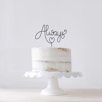 Always Wedding Cake Topper, 3 of 4