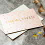 Newlywed Modern Wedding Card, thumbnail 2 of 2