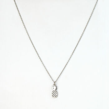 Tiny Pineapple Pendant Necklace, 2 of 3