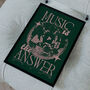 Music Is The Answer Print | Disco Ball | House Music | Music Poster | Wall Art | Groovy | Bold | Typographic | Dj | Wall Decor |, thumbnail 5 of 9