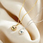 9ct Gold Molten Orb Birthstone Necklace, thumbnail 1 of 7