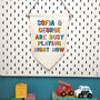 Personalised Children's Play Room Hanging Banner Sign, thumbnail 1 of 8