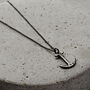 Personalised Men’s Anchor Necklace, thumbnail 3 of 6